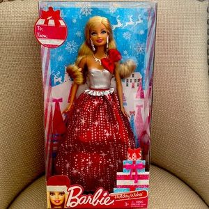 Barbie holiday wishes doll.